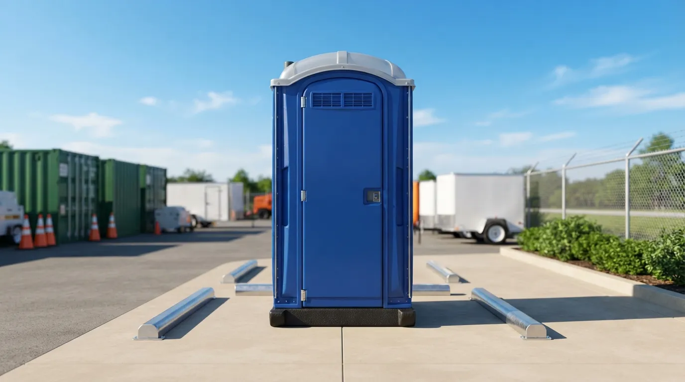 Portable toilet units ready for delivery in Waterloo, IA